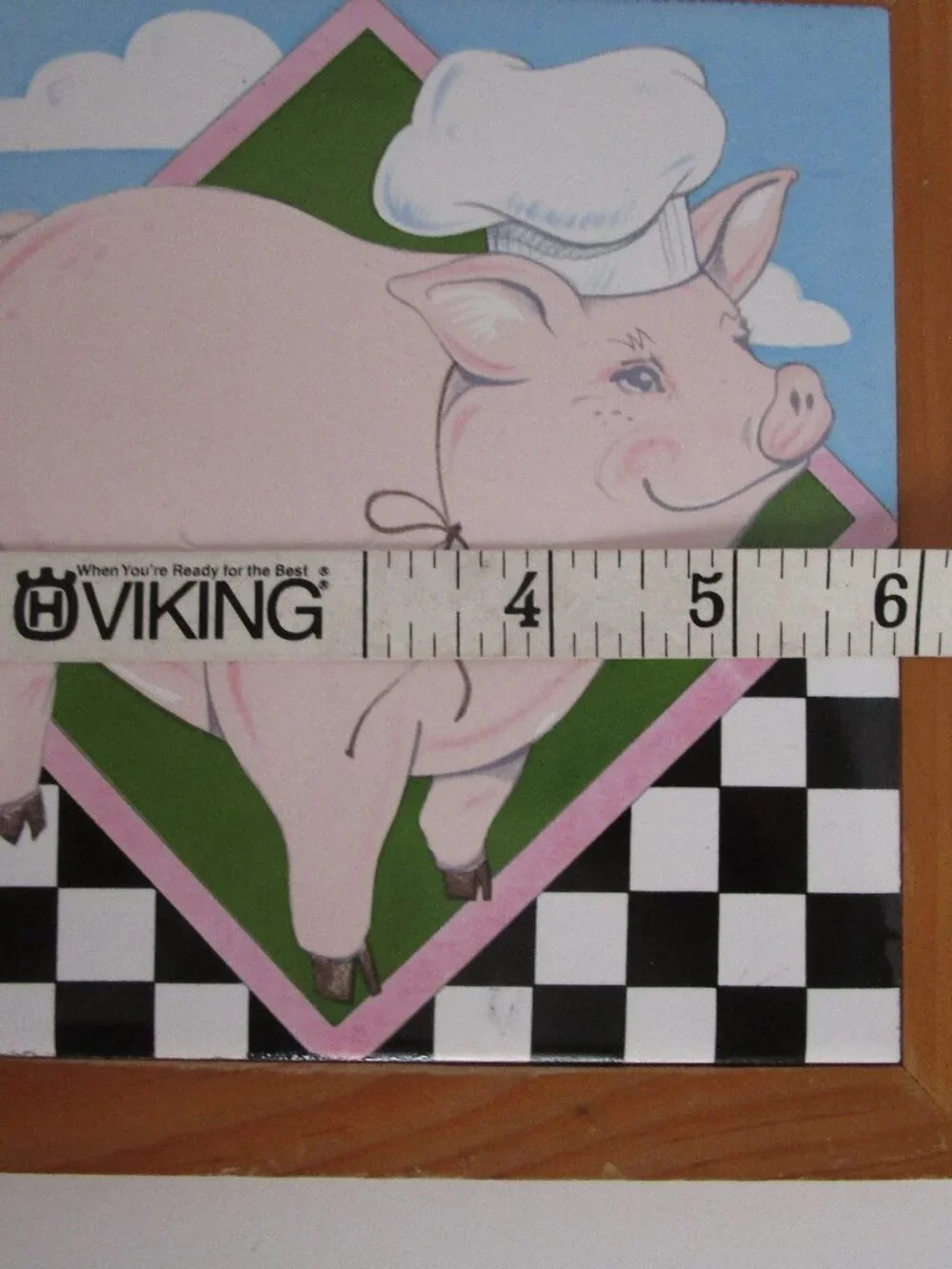 vintage ceramic tile trivet